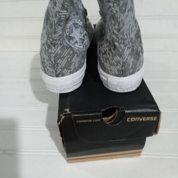 NEW CONVERSE CHUCK TAYLOR All STAR 553449C GEMMA HI TOP CHARCOAL/DOLPHIN/EGRET - Picture 5 of 5